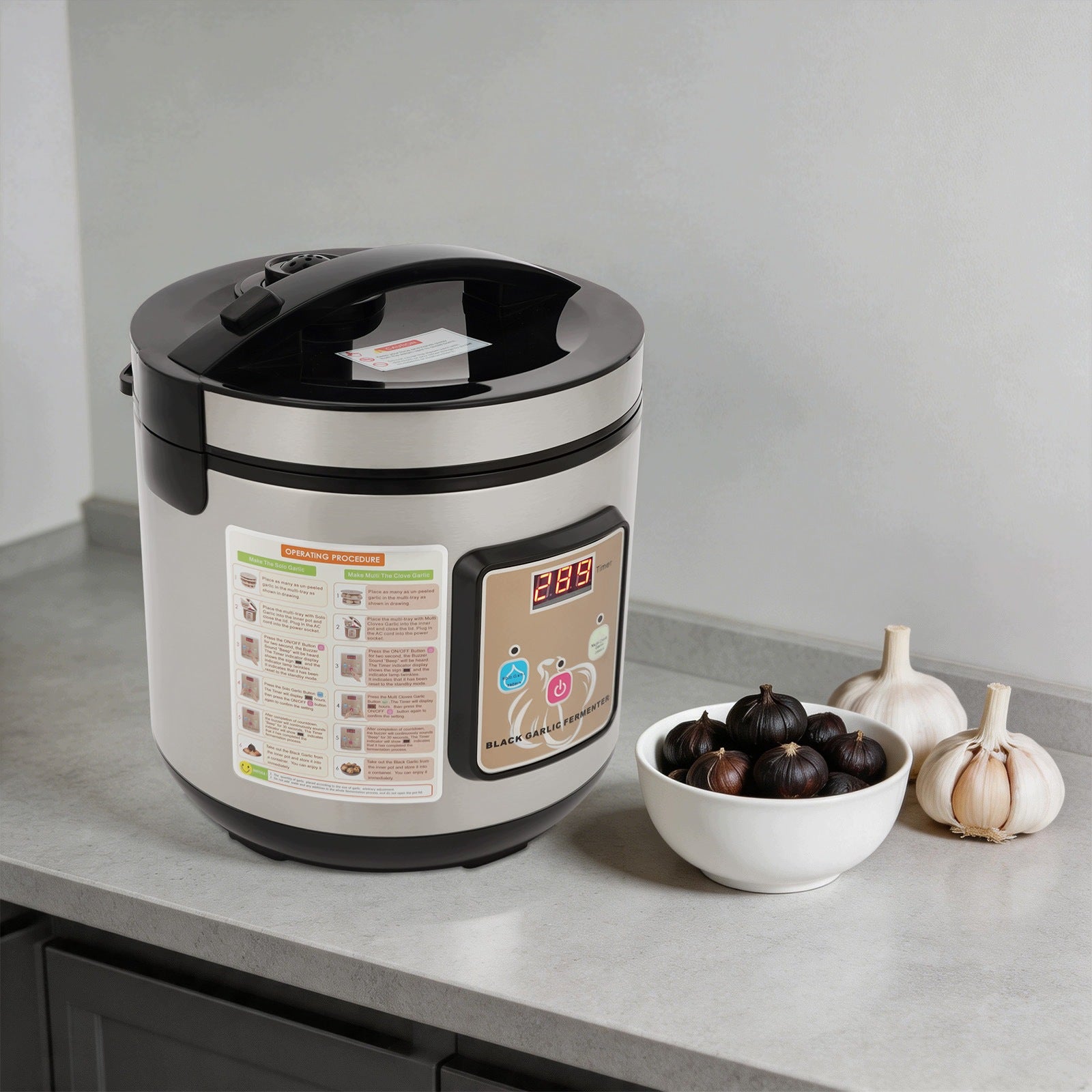 6L Automatic Black Garlic Fermenter, Black Garlic Maker with Timer 90W Brand no brand