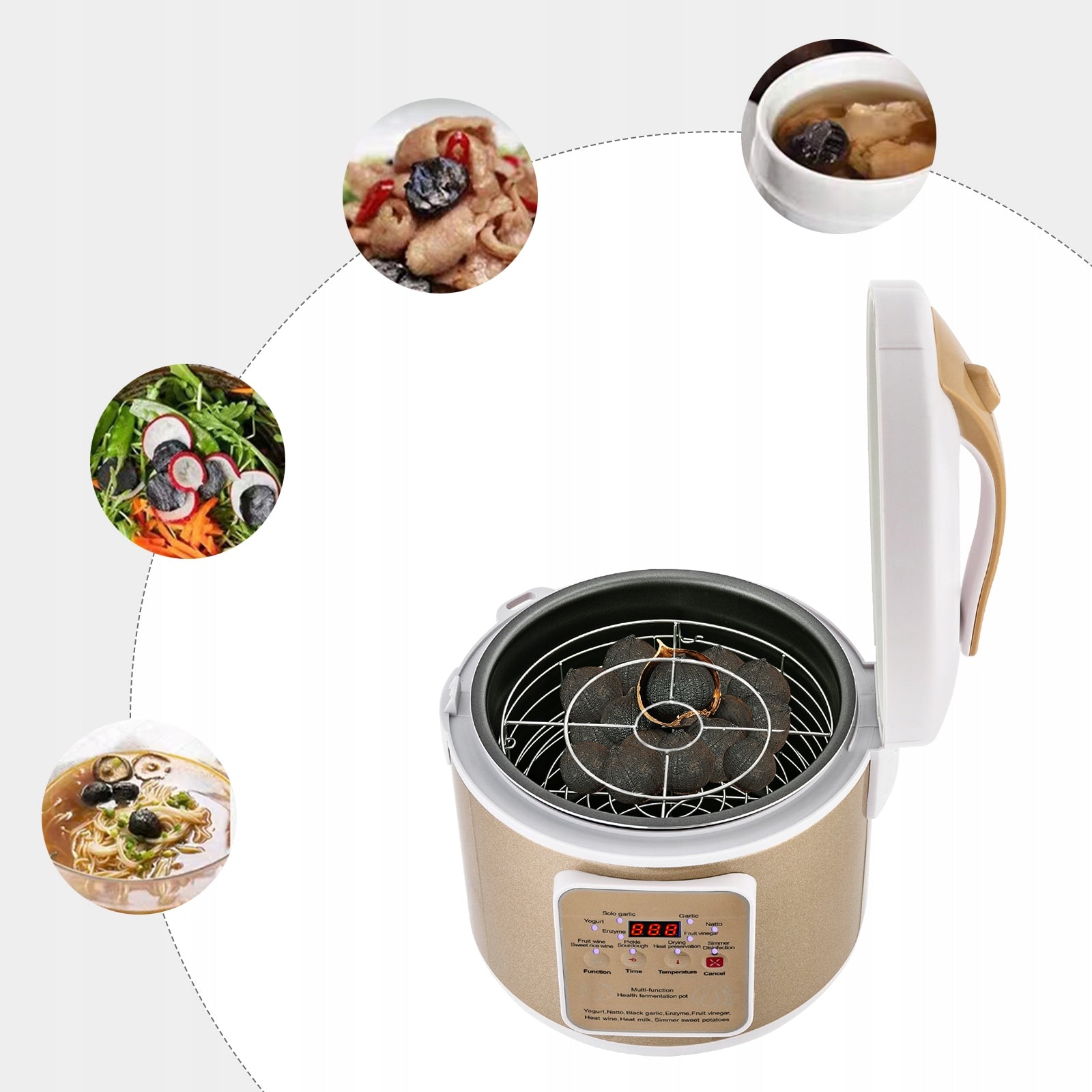 6L BLACK GARLIC FERMENTER 90W AUTOMATIC INTELLIGENT FERMENTATION MACHINE Manufacturer code JJFTMD-000000EU