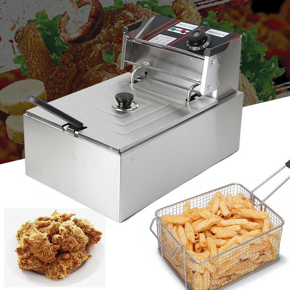 6L-Electric Deep Fryer-2500W Stainless Steel Deep Fryer