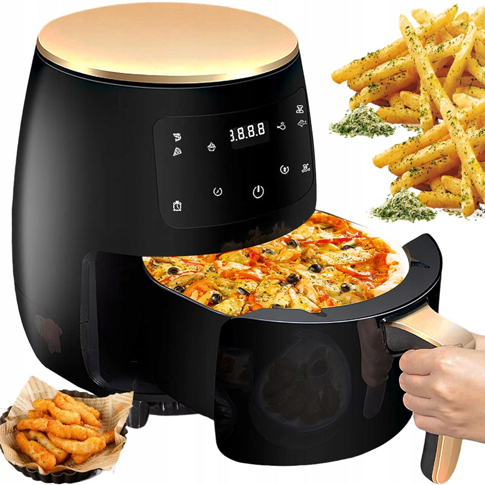 6L MULTIFUNCTIONAL AIR FRYER FOR CAKES, PIZZA AND MEAT WITH TOUCH SCREEN Packaging status original