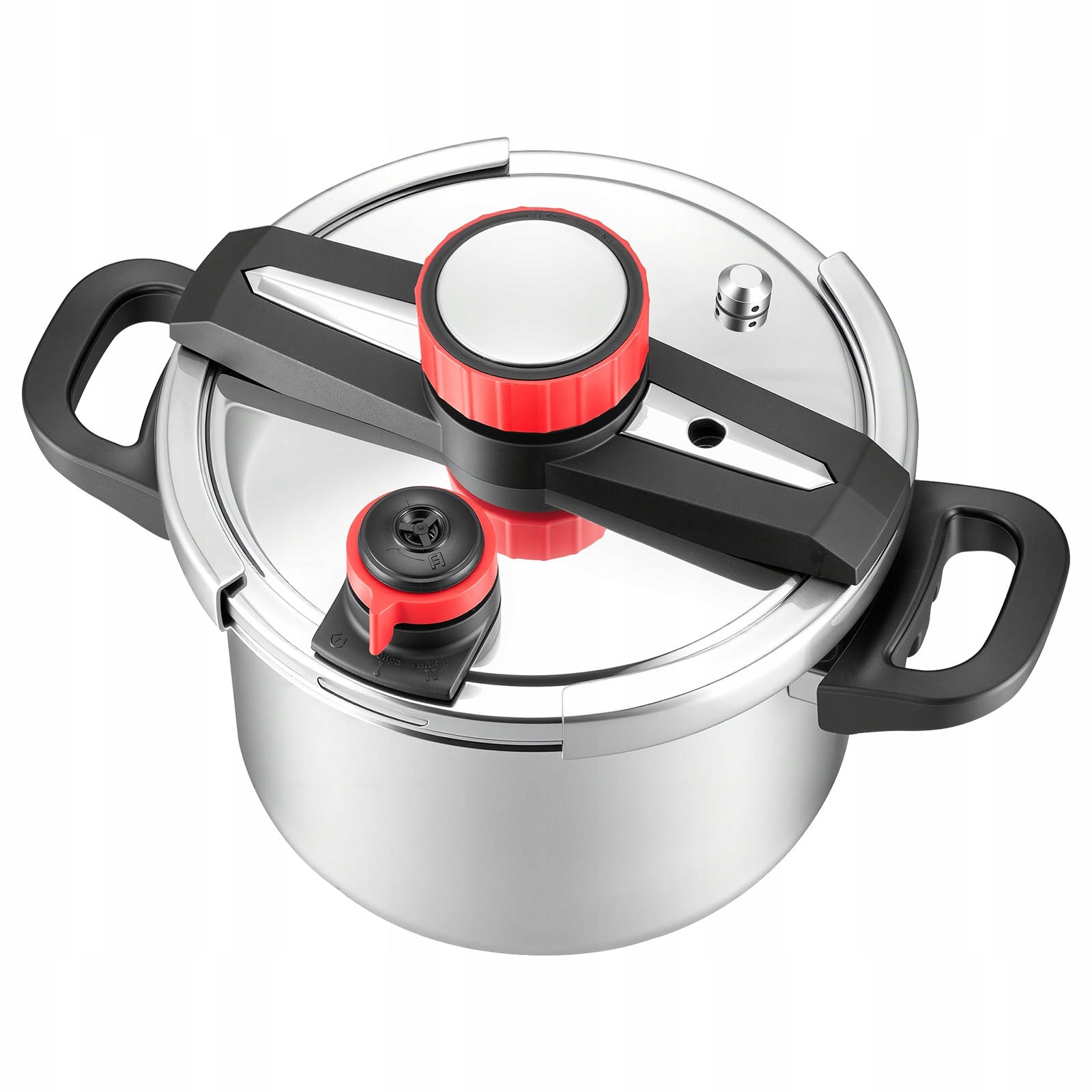 6L Stainless Steel Pressure Cooker 3 Pressure Levels With Steam Cartridge Brand SucceBuy
