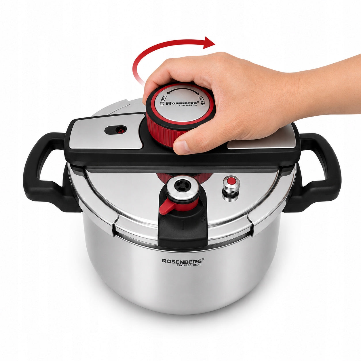 6L Steel Cooker Pressure Pot with Marble Coating for Induction Packaging status original