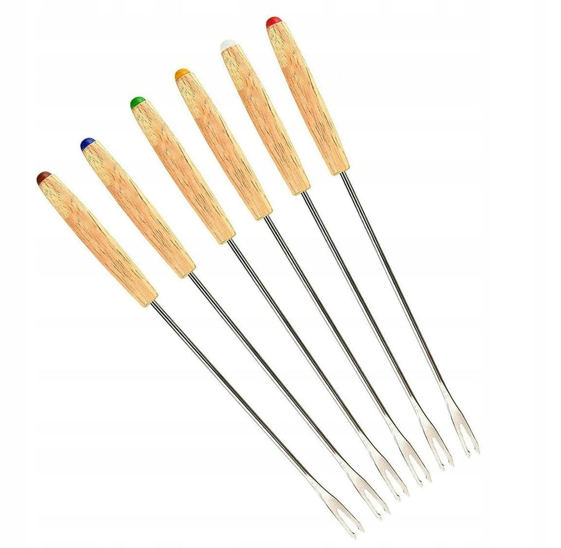 6PCS - FORK FOR FONDUE CHOCOLATE CHEESE MARSHMALLOWS SET FORKS