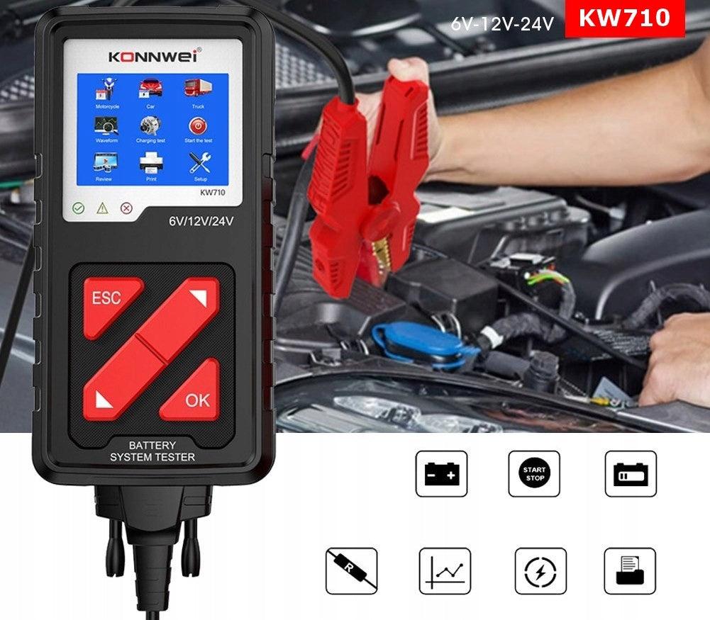 6V 12V 24V 2-220AH BATTERY TESTER EAN (GTIN) 5904954300573