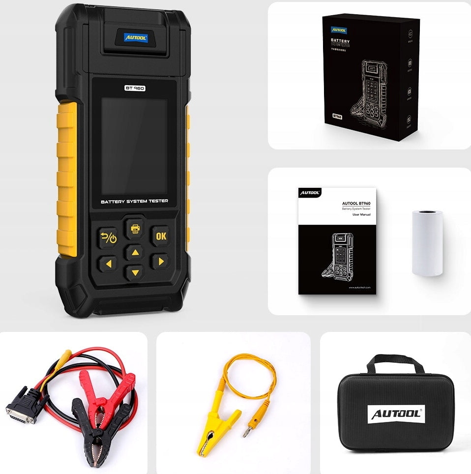 6V 12v 24v 48V 60V 72V BATTERY TESTER with LITHIUM PRINTER EAN (GTIN) 5904954304182