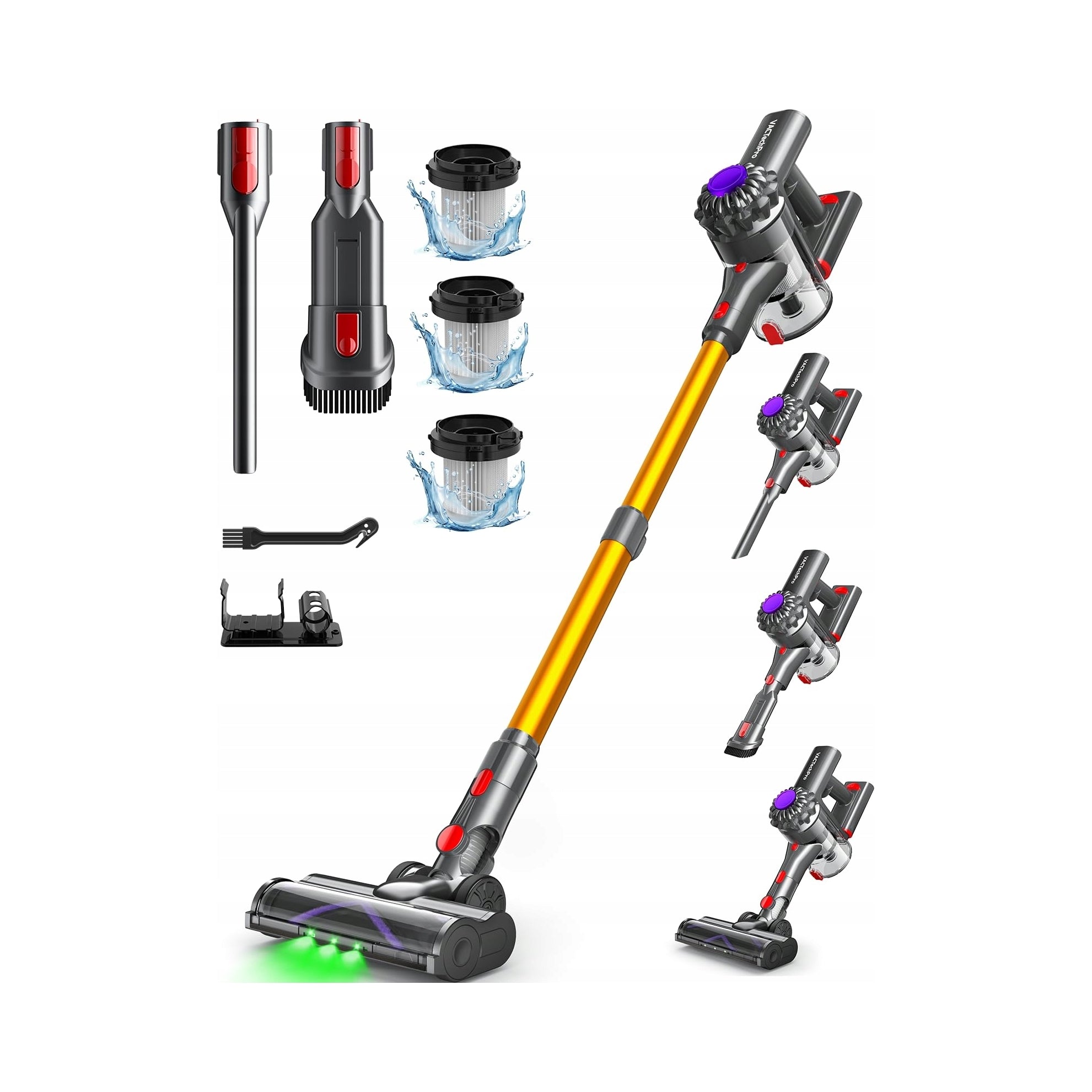 6W1 350W 35KPA LED HEPA UPRIGHT CORDLESS VACUUM CLEANER Manufacturer code ODKURZACZ BEZPRZEWODOWY 6W1 PIONOWY