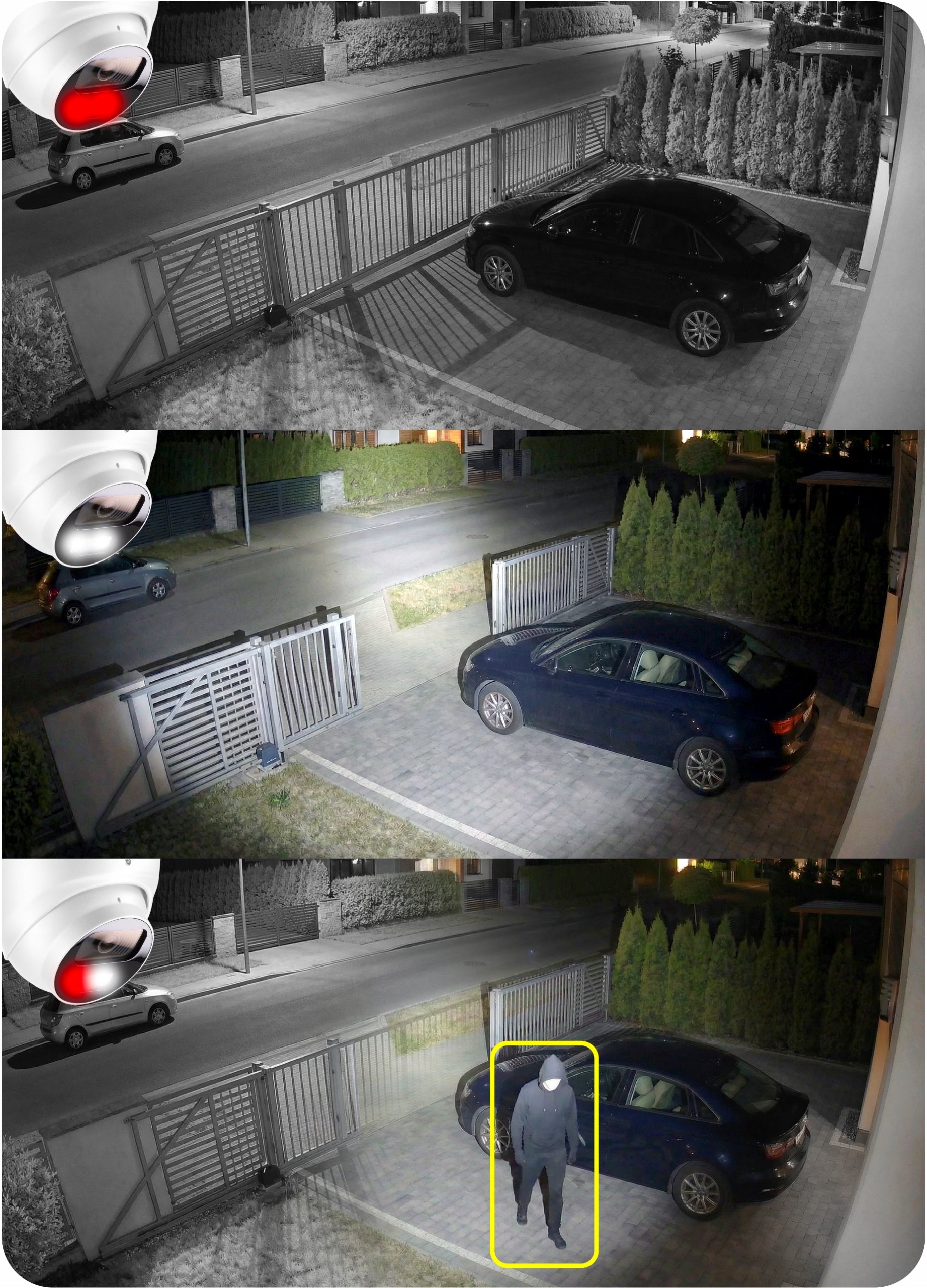 IP vaizdo stebėjimo kamera 8MP 4K, IR iki 30 m, PoE, garso funkcija, IP67