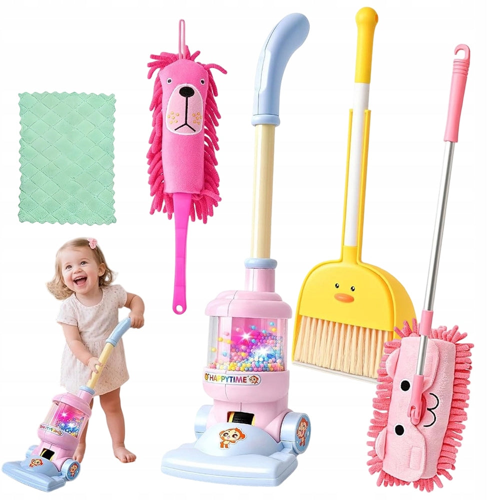 6in1 Kids Cleaning Kit – Vacuum Cleaner with Sound and Light