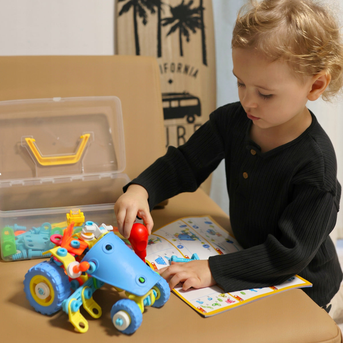 6in1 STEM Building Blocks Vehicle Set Brand Woopie