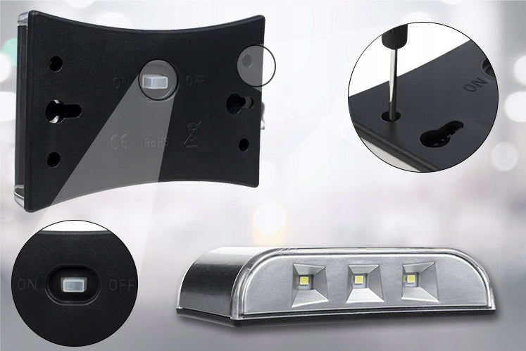 6x METAL LED LAMP DECORATIVE SOLAR WALL LAMP OUTDOOR DUSK SENSOR Length/height 10 cm