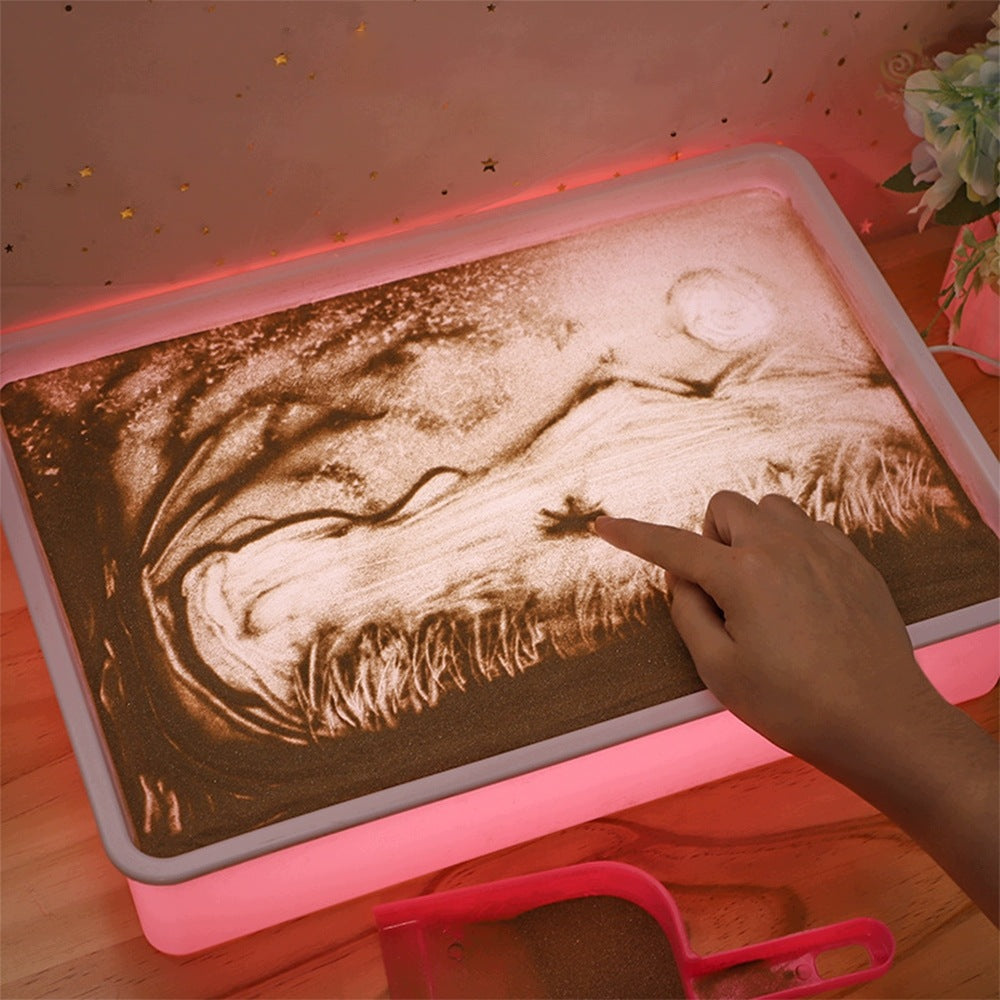 7 COLORS LED SAND PICTURES SAND PAINTING EDUCATIONAL TOY Brand no brand