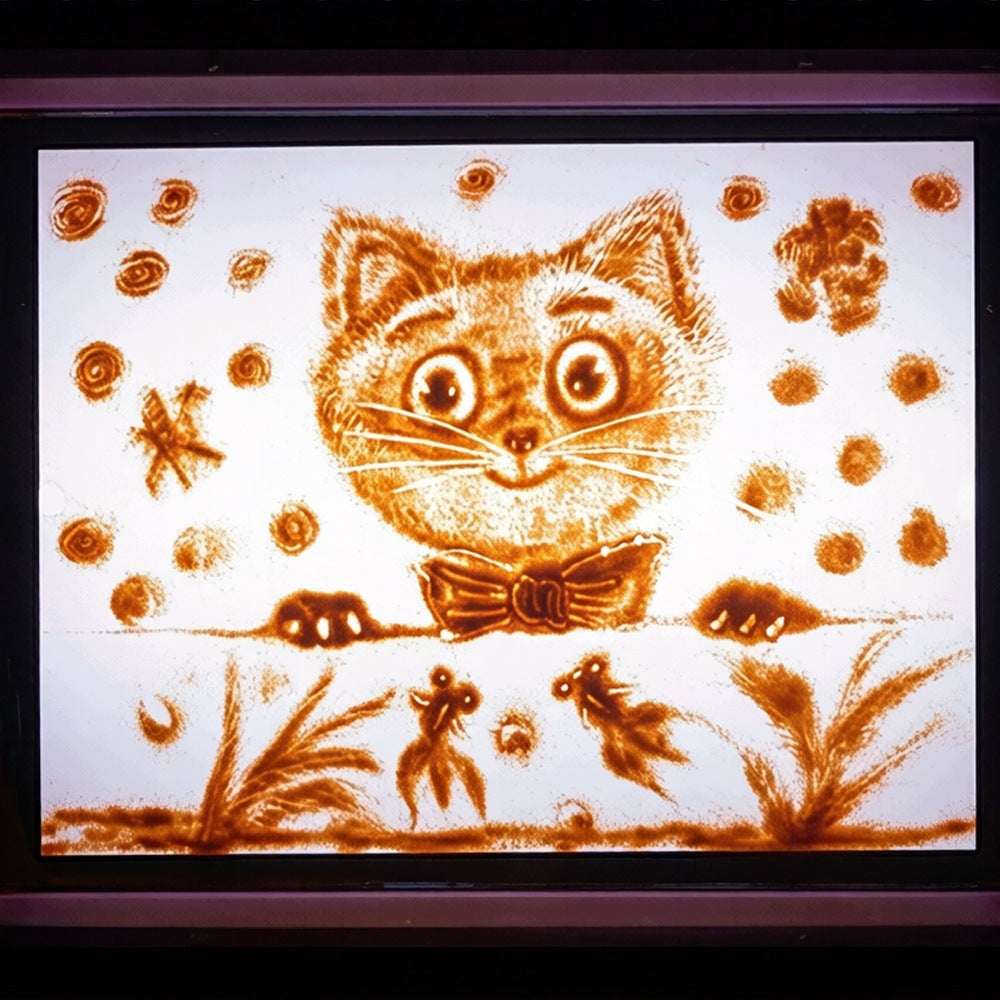 7 COLORS LED SAND PICTURES SAND PAINTING EDUCATIONAL TOY Kid's age 4+ years