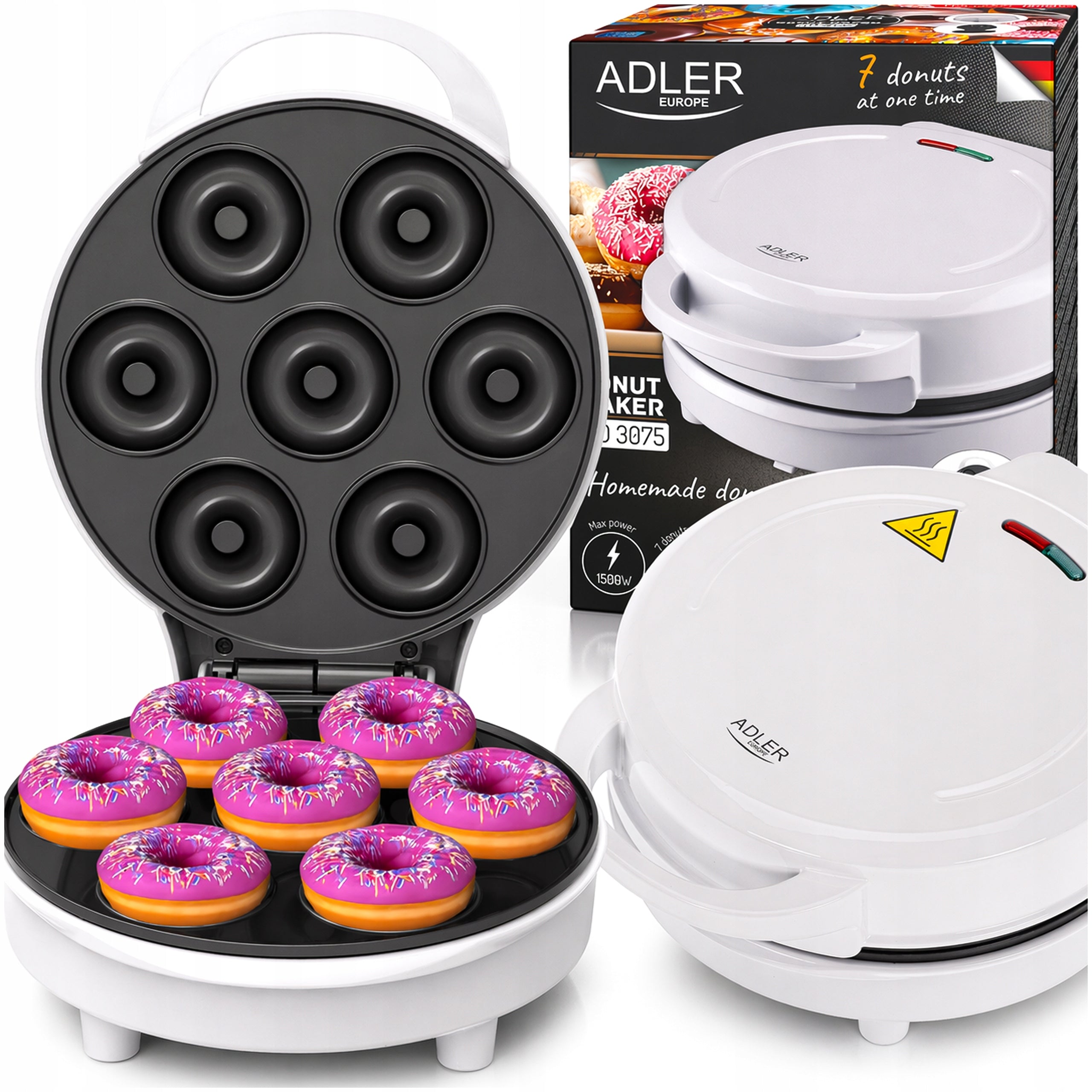 7 DONUT MAKER AT THE SAME TIME 1000W NON-STICK COATING