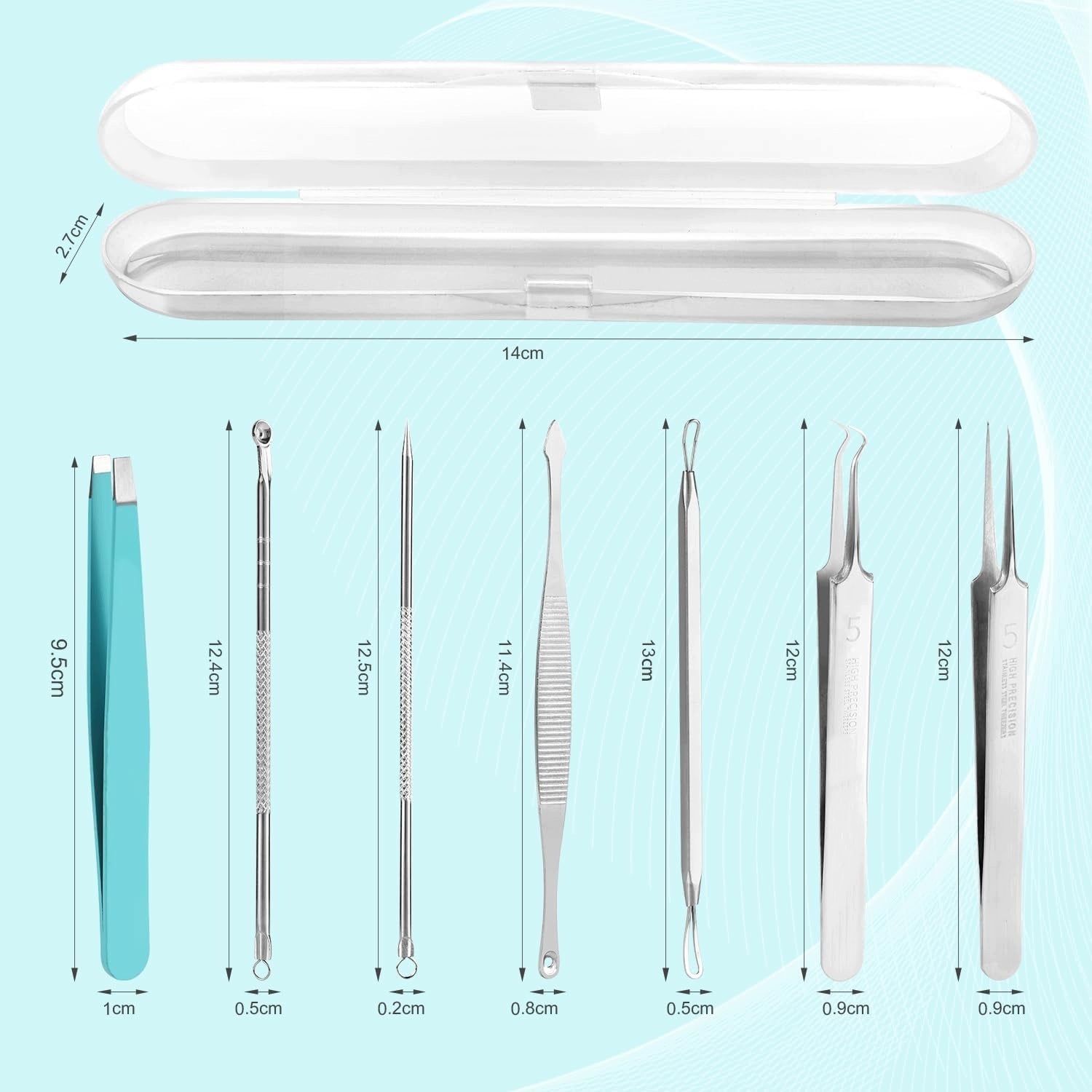 7 Pcs Pimple Removal Tool Set, Peseta Blackhead Removal Brand no brand