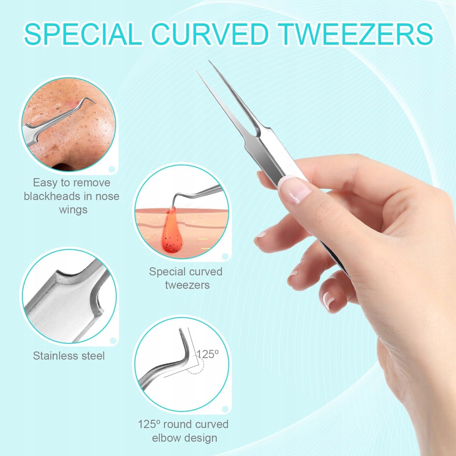 7 Pcs Pimple Removal Tool Set, Peseta Blackhead Removal EAN (GTIN) 4069083265269