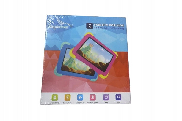 7 inch EaglesSoar Tablet for Kids Learning and Playing Pink