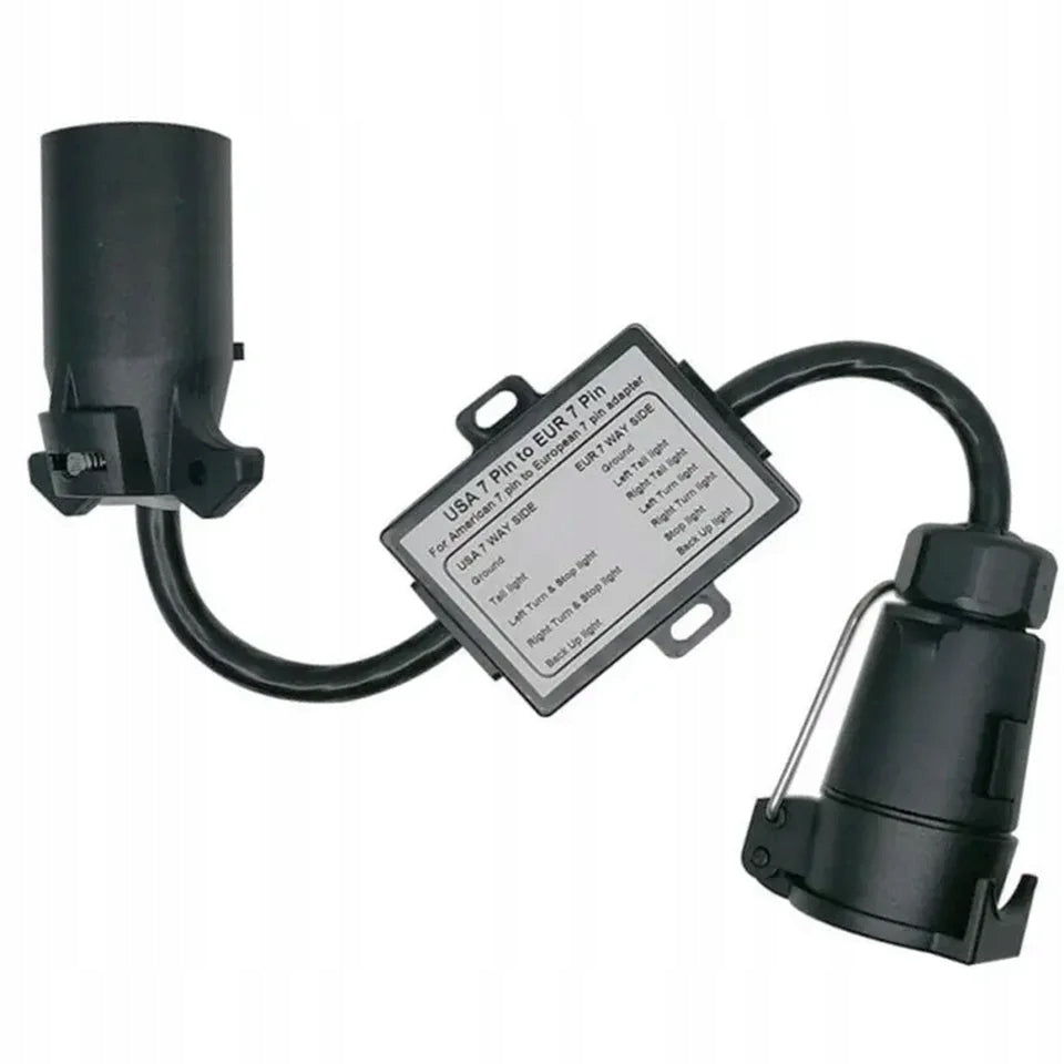 7 pin USA to European 7 pin hook socket adapter Effective power 1 W