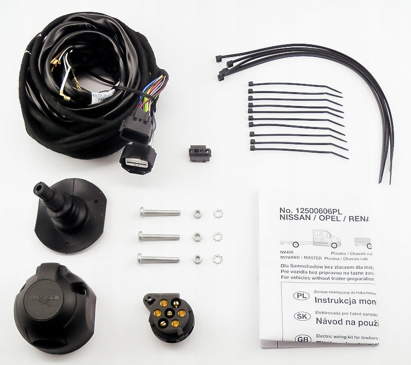 7-pin hook harness for Renault Master III Box / Frame 09.2014 Packaging status original