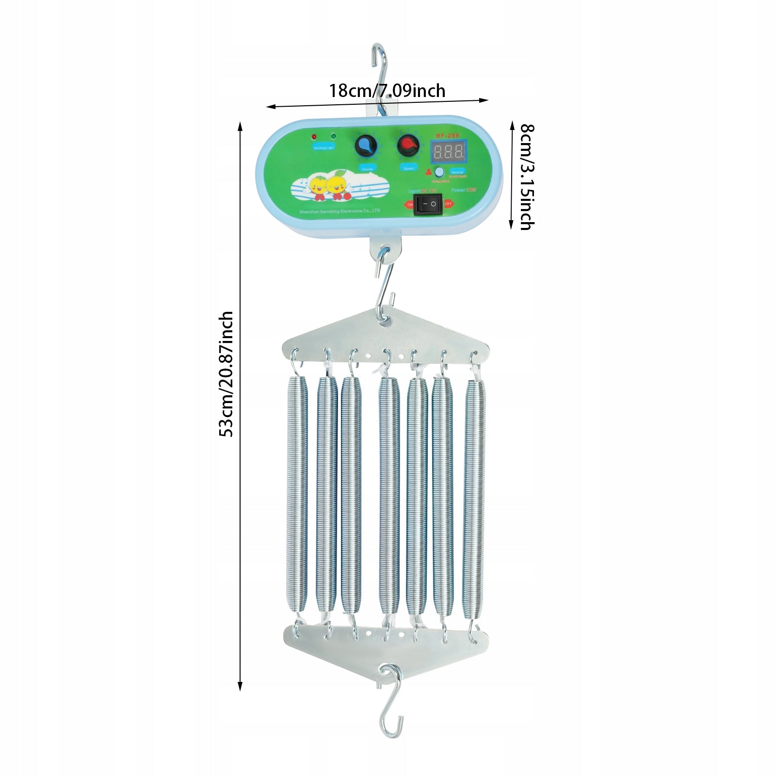 7-spring Baby Swing Controller, 12W Metal Electric Cradle Control, 100-240V Packaging status original