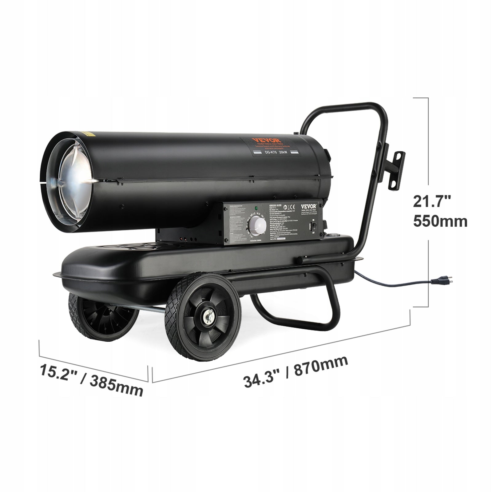 70000Btu Kerosene/Diesel Forced Air Torpedo Space Heater with Thermostat EAN (GTIN) 840349972299