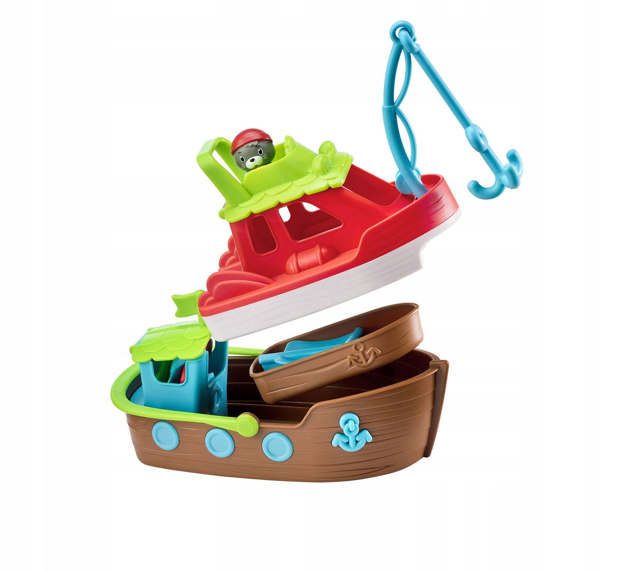 700502F Fishing Boat Klorofil - 3in1 bath toys Kid's age 18+ months
