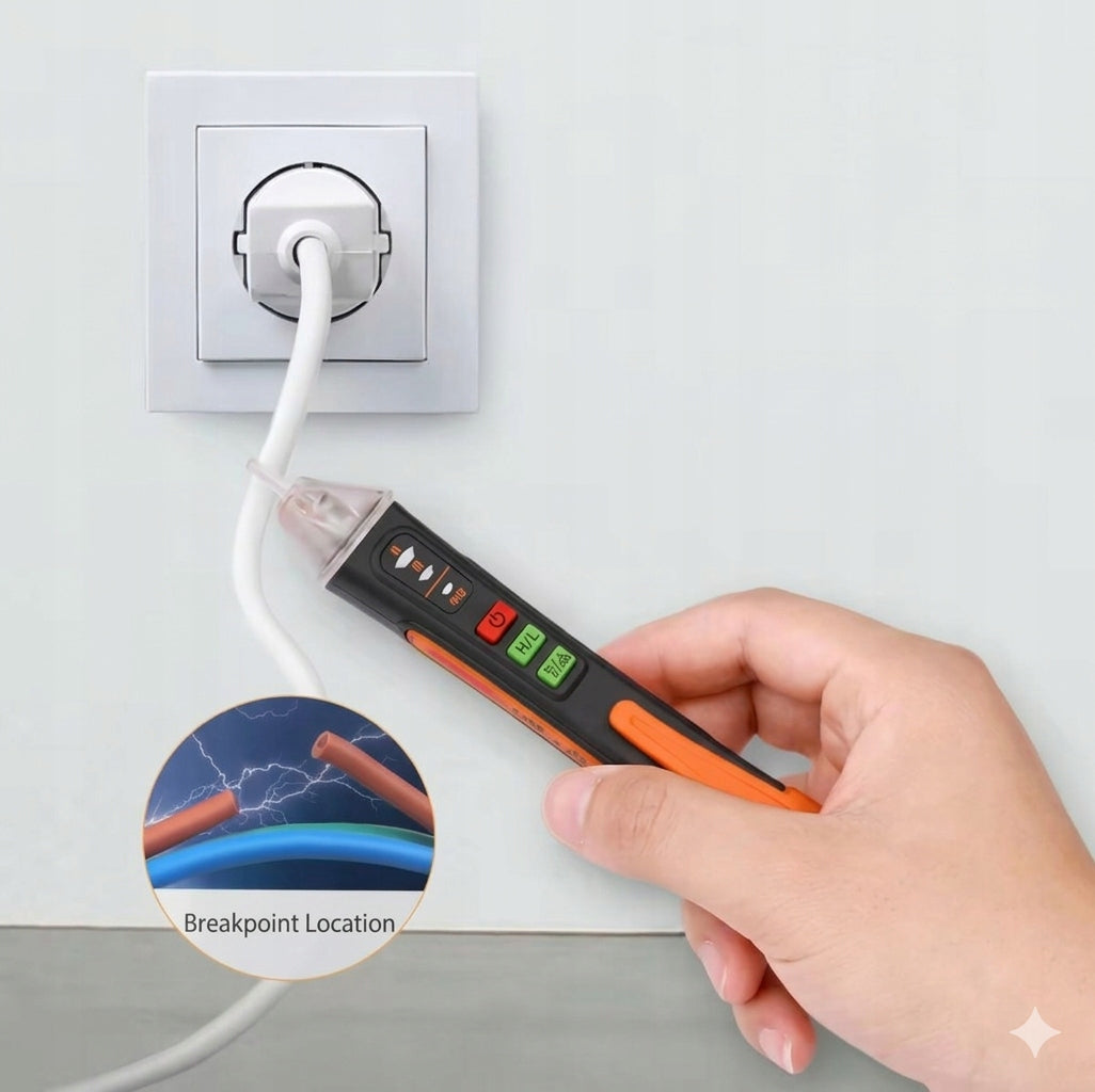Įtampos matuoklis, bekontaktis, 12V–1000V