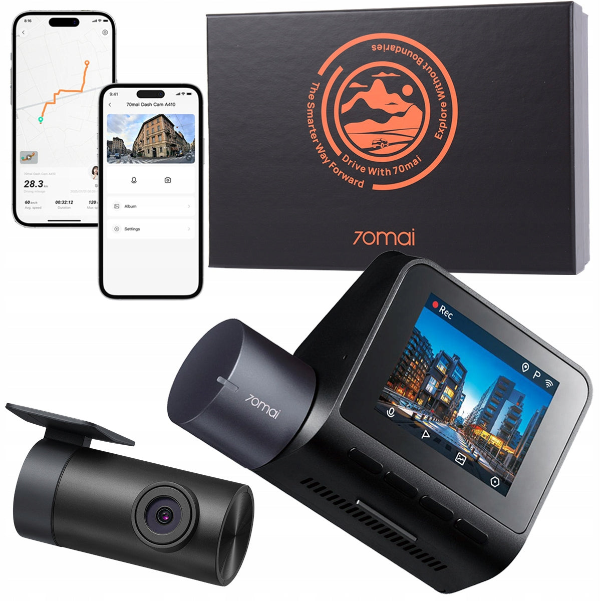70mai SET A410 Car Camera 2.5K HDR + RC21 + GIFT BOX