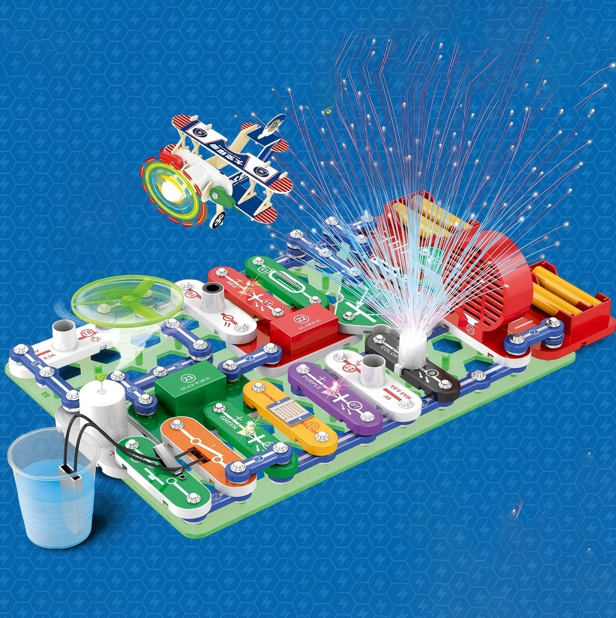 72-Piece Educational Electronics Kit with 2280+ Experiments – Science Set Packaging status original