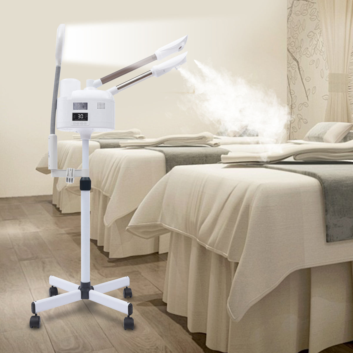 750W 3-IN-1 SMART TOUCHSCREEN VERSION FACIAL STEAMER Packaging status original