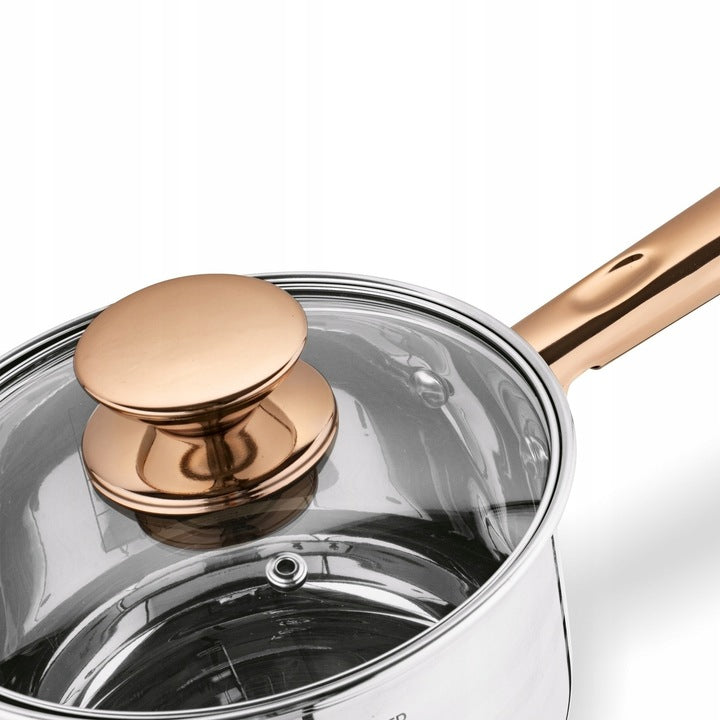 Puodų rinkinys Konighoffer, Bari Rose Gold 12dalių