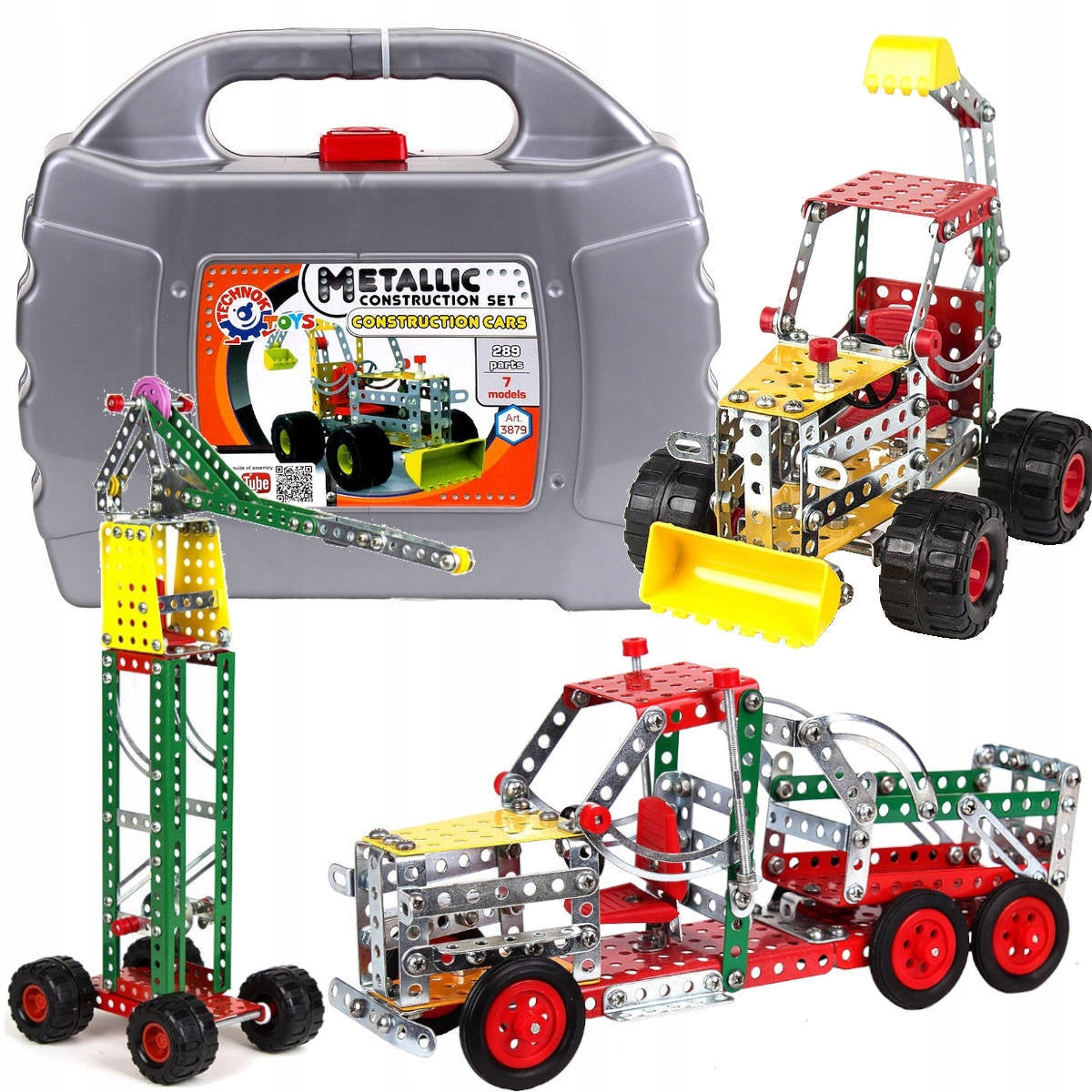 7in1 Metal Construction Car Building Blocks Brand Technok