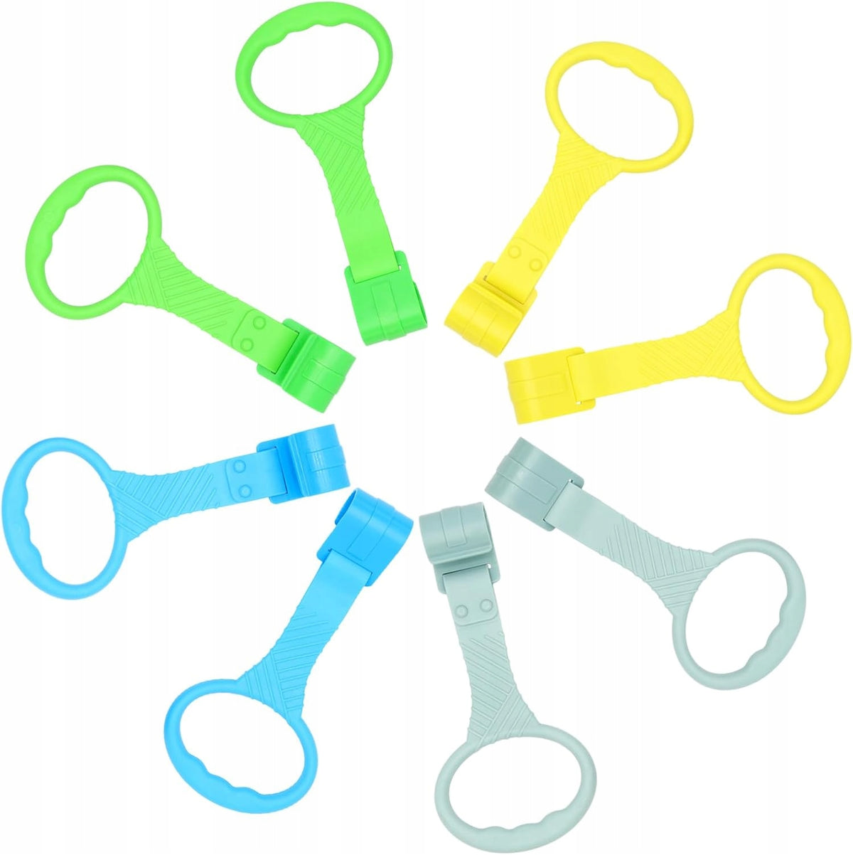 8 PCS STABLE BABY RINGS FOR STANDING ON COT AND WALKER