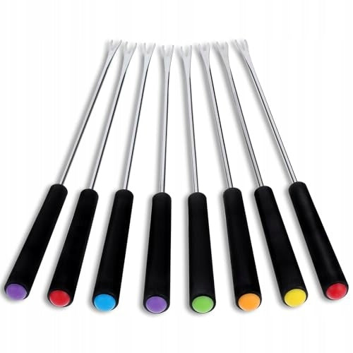 8 PCS STAINLESS STEEL FONDUE FORKS Steel Gift for Home Brand no brand