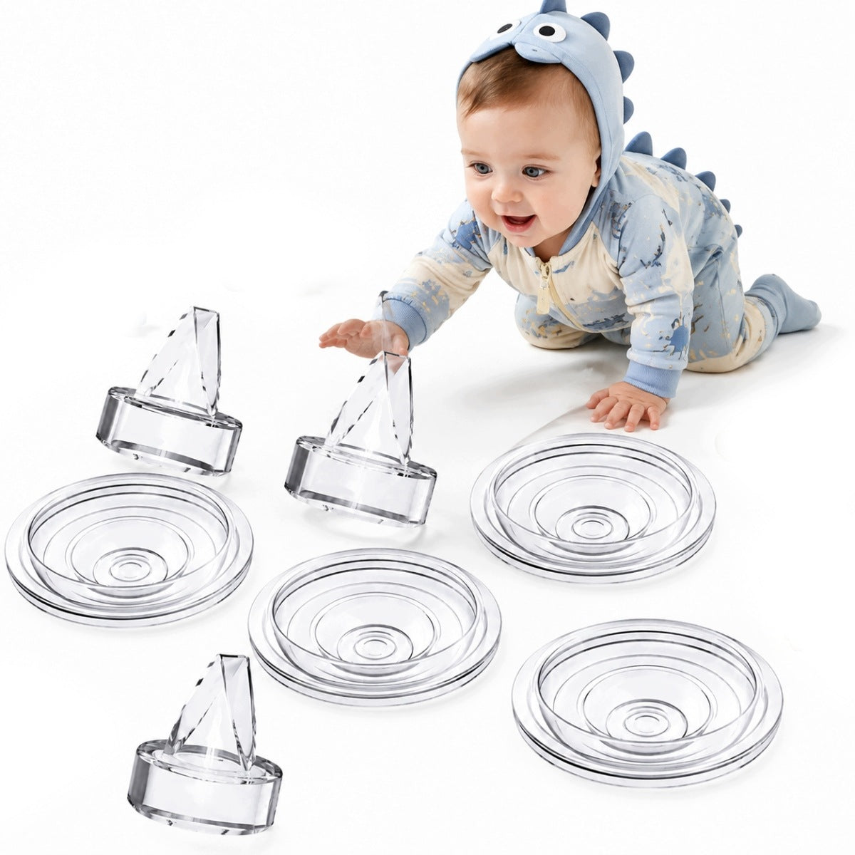 8 PIECES OF VALVES AND MEMBRANES FOR BREAST PUMP S9 S12 S9PRO S12PRO