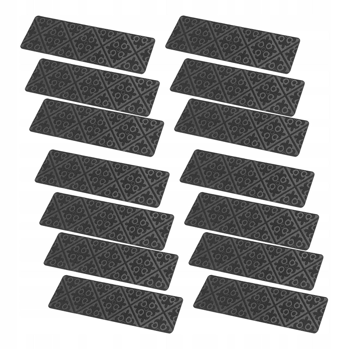 8"x30" Carpet Stair Treads Pack Indoor Stair Protectors Self Adhesive Grey