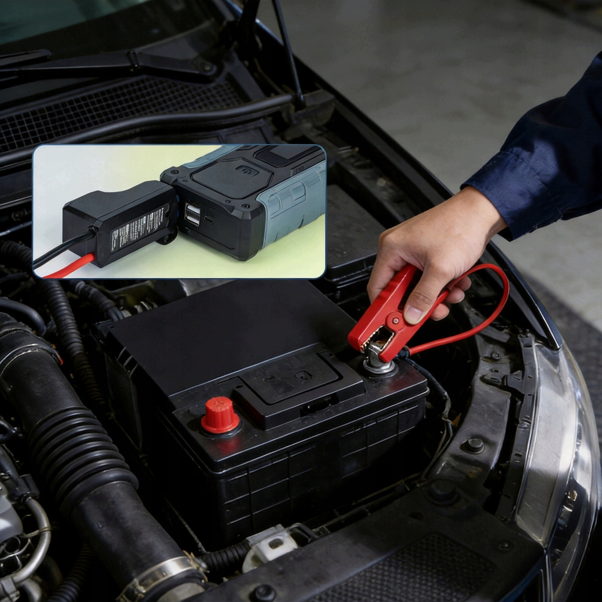 8000MAH BOOT DEVICE WITH BATTERY INTEGRATION AND SAFE START Brand WERKBERG