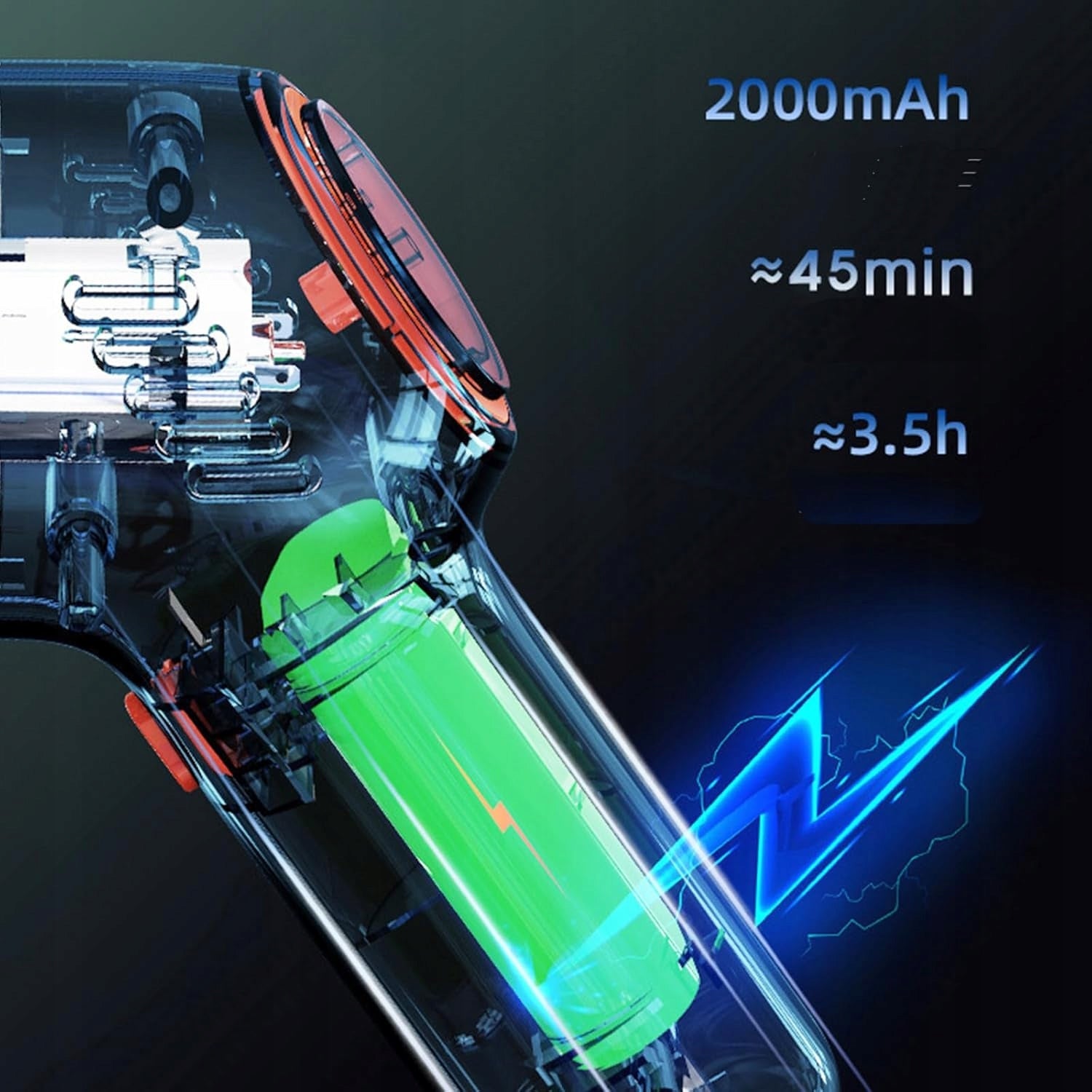8000PA 4IN1 CORDLESS MINI HANDHELD VACUUM CLEANER FOR CAR HOME AND TRAVEL Dominant color red