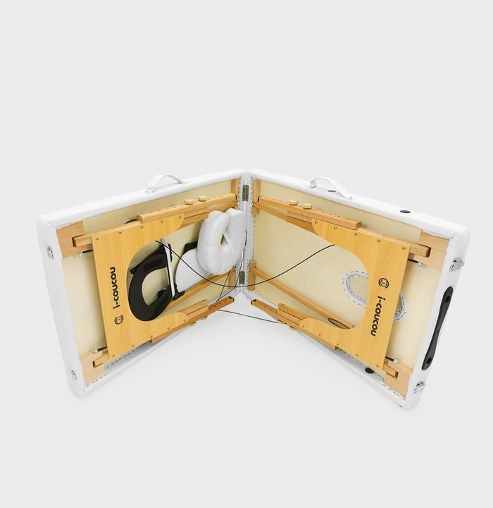 Masažinis stalas Fluxar MS-016, balta, 2 segmentų