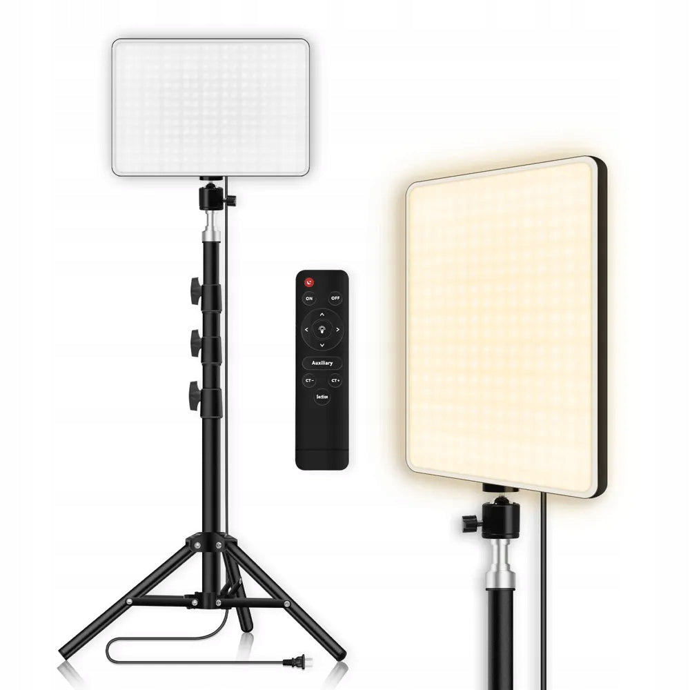 80W LED studio panel lamp with remote control adjustment + ADJUSTABLE STAND Packaging status original