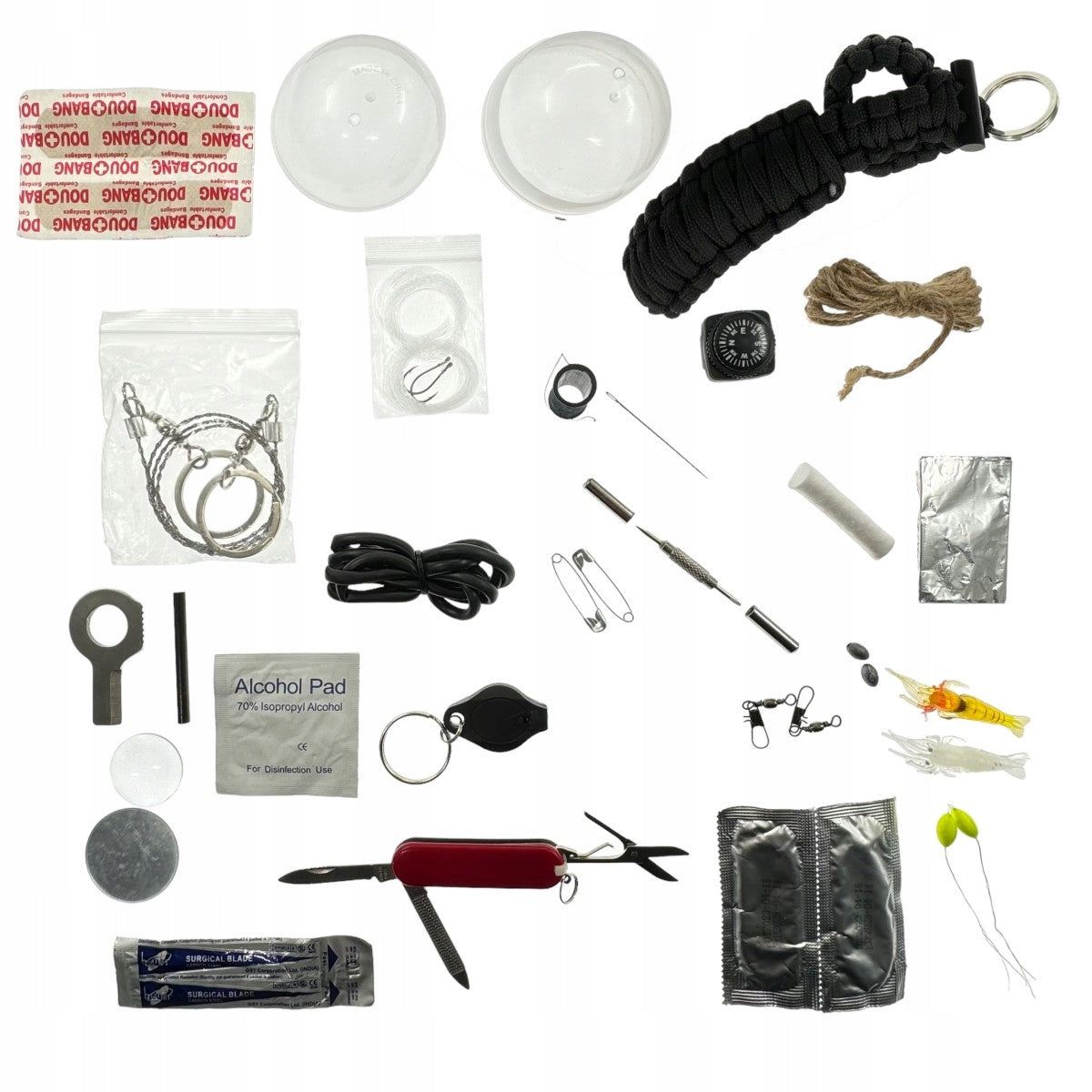 Išgyvenimo rinkinys JB Tacticals Garnet 38in1, juodas, su parakordu