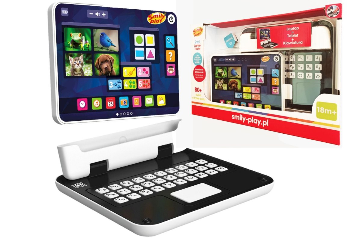 83680 LAPTOP TABLET 2in1 EDUCATIONAL COMPUTER SAYS PL LARGE Smily Play