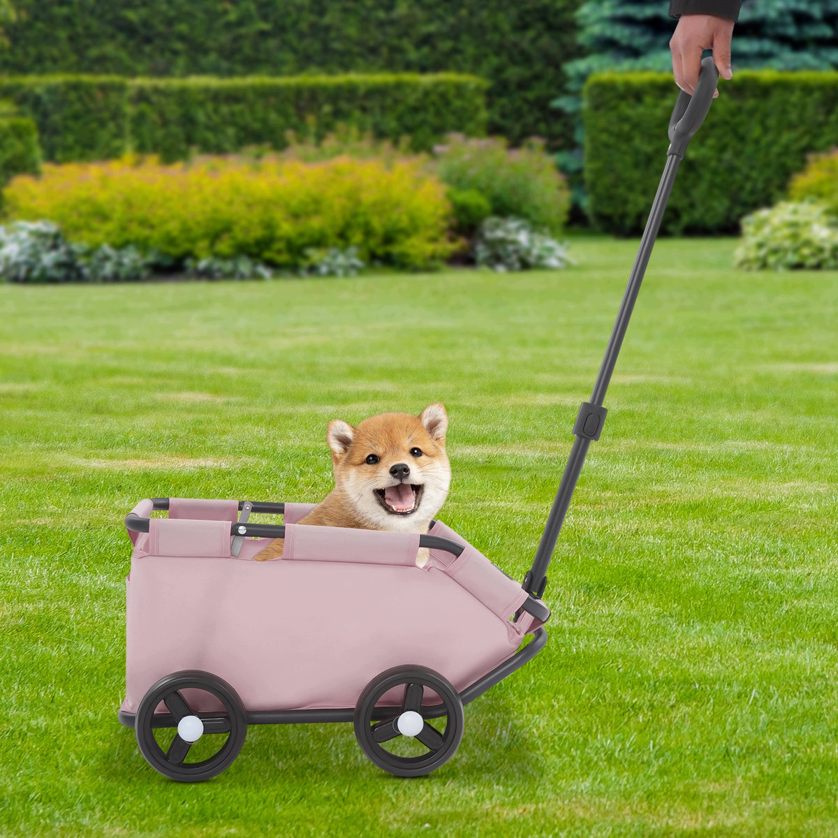 86x51x35cm Folding Dog Cart portable Pet Stroller for Travelling Pink Brand no brand