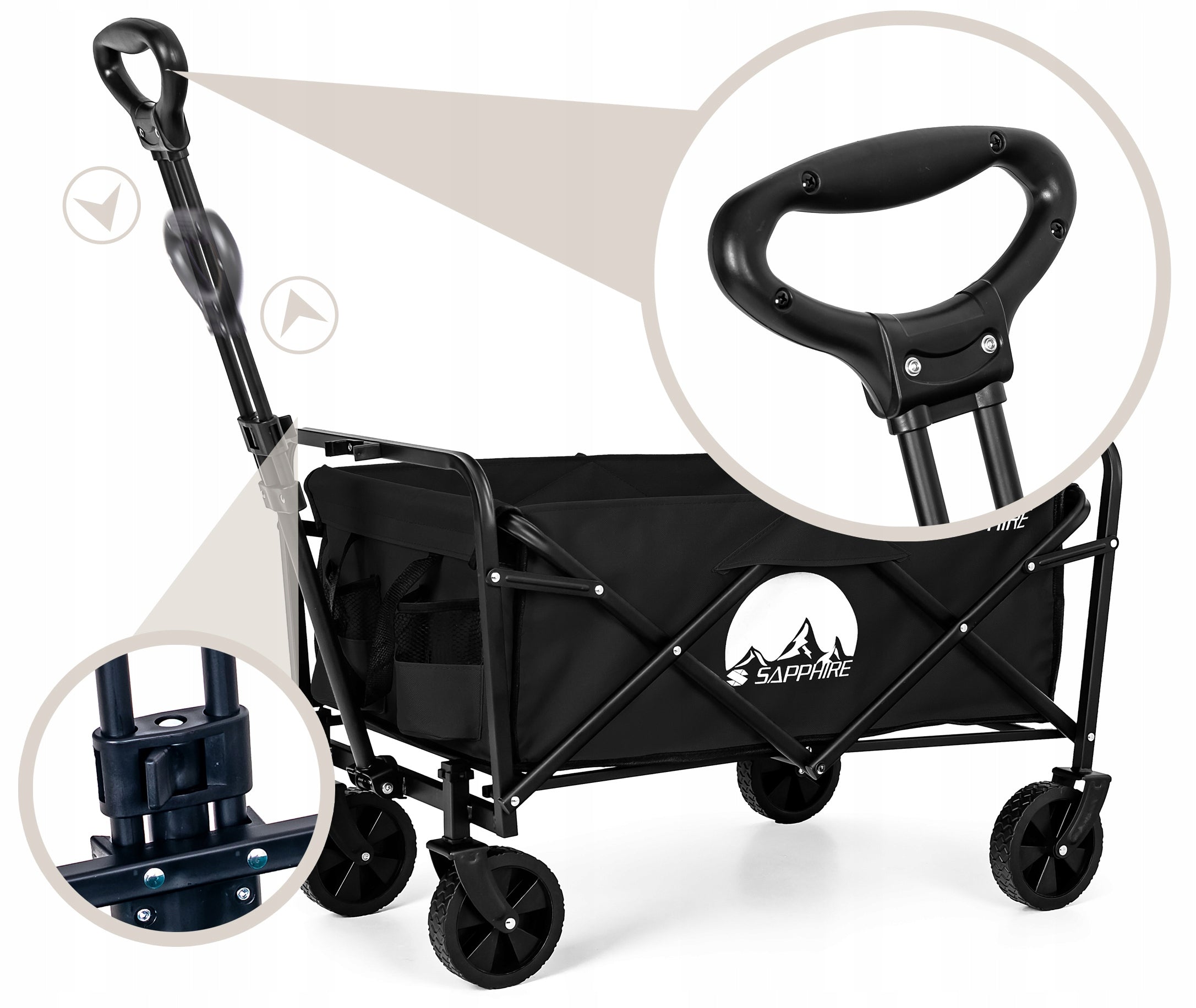 Sodo vežimas - karutis Fluxar SV-1001, 80L