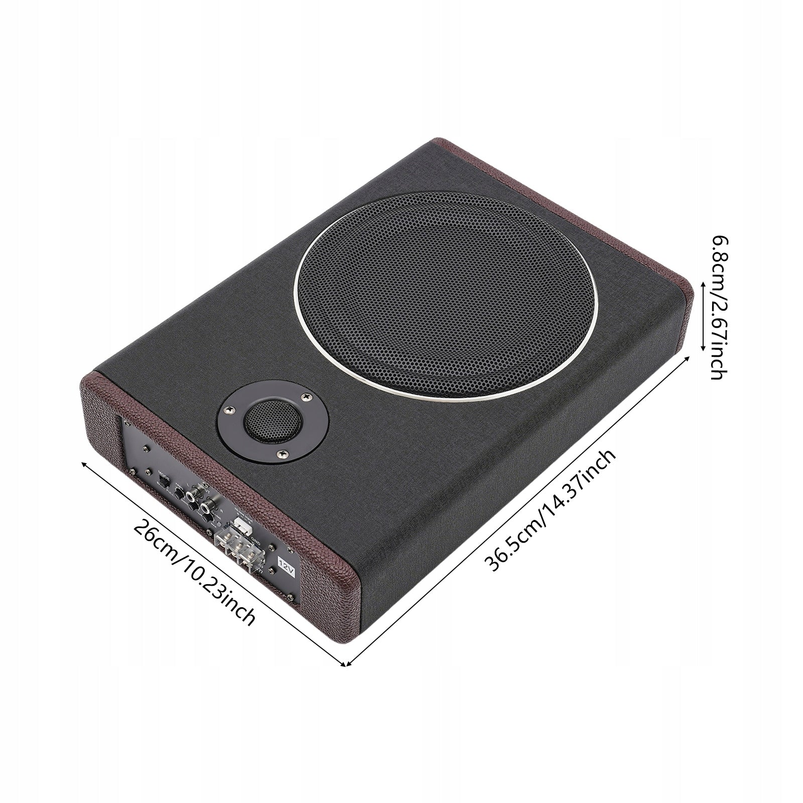 8INCH 600W CAR SUBWOOFER - DUAL MODE WITH DIGITAL INTELLIGENT AMPLIFIER Packaging status original