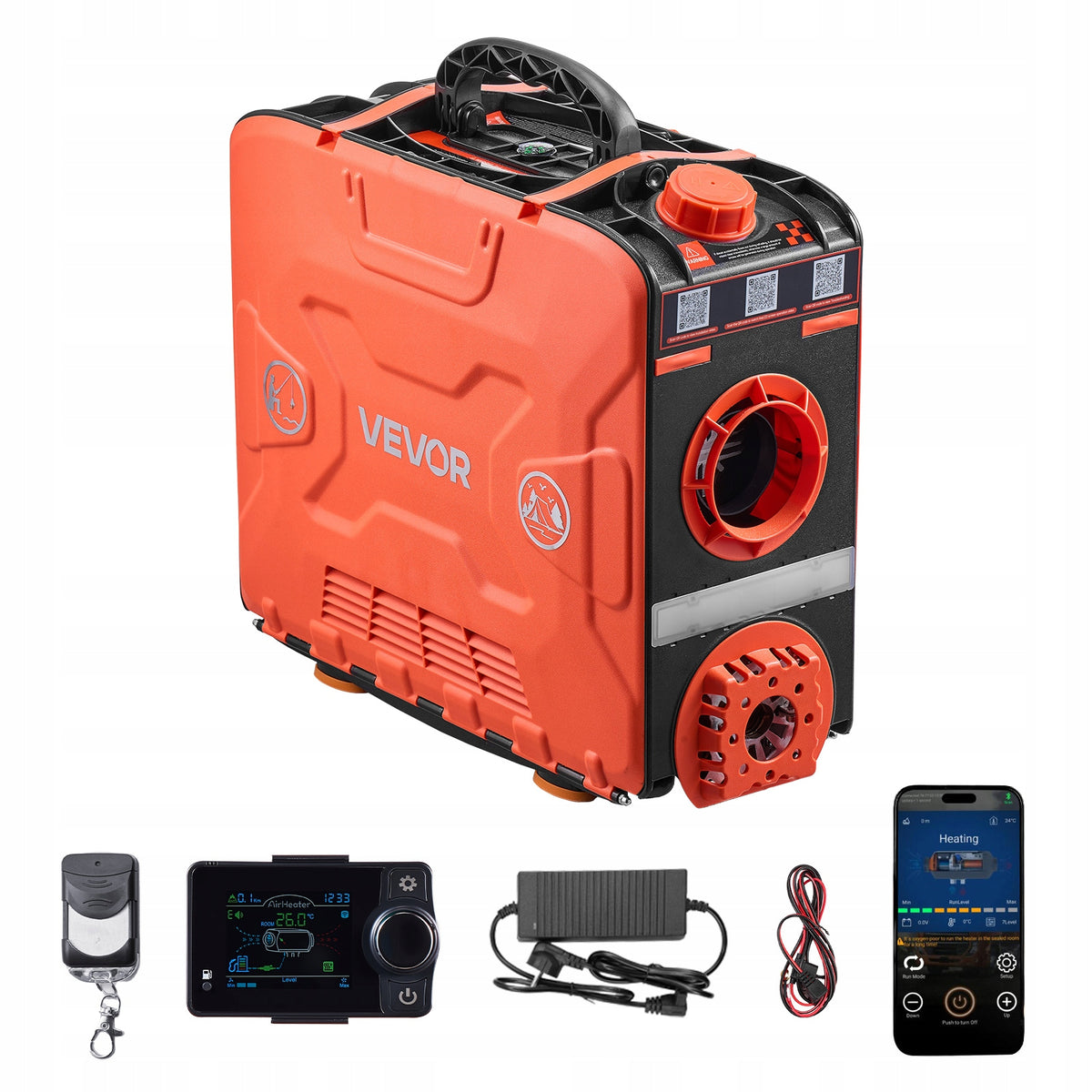 8KW Heater with Light and Compass Bluetooth APP