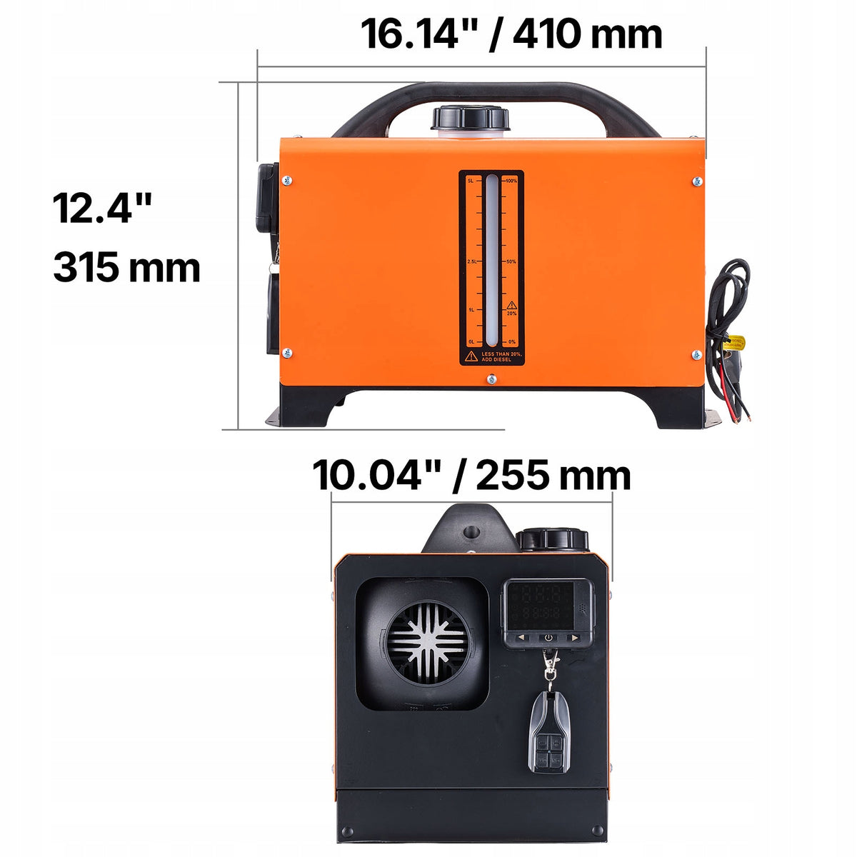 8KW Stop Heating With Remote Control And Digital Display Packaging status original