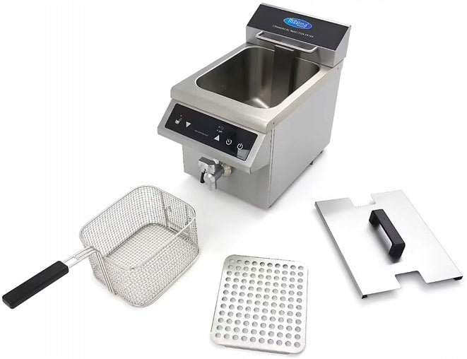8L Induction Fryer with Tap Digital Fryer 3500W Maxima 09371090 Manufacturer code 09371090