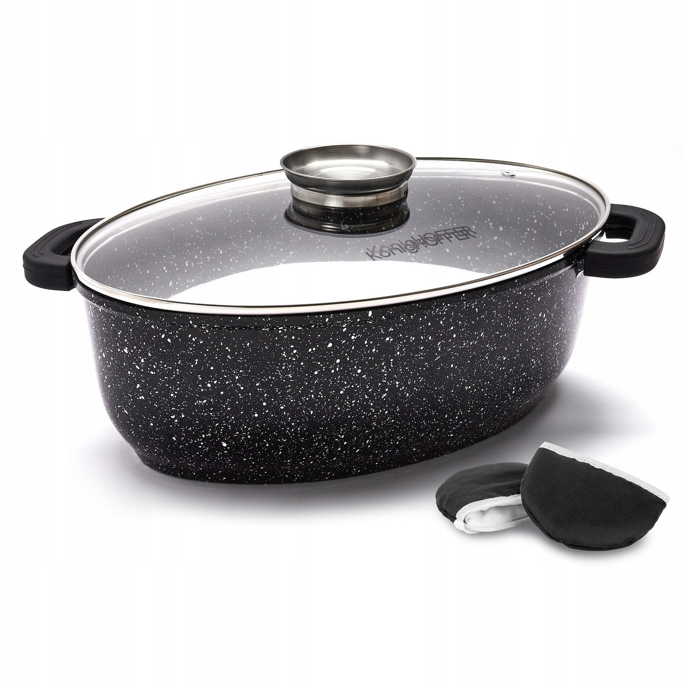 8L OVAL ALUMINIUM PAN WITH AROMATHERAPY KONIGHOFFER POLLO