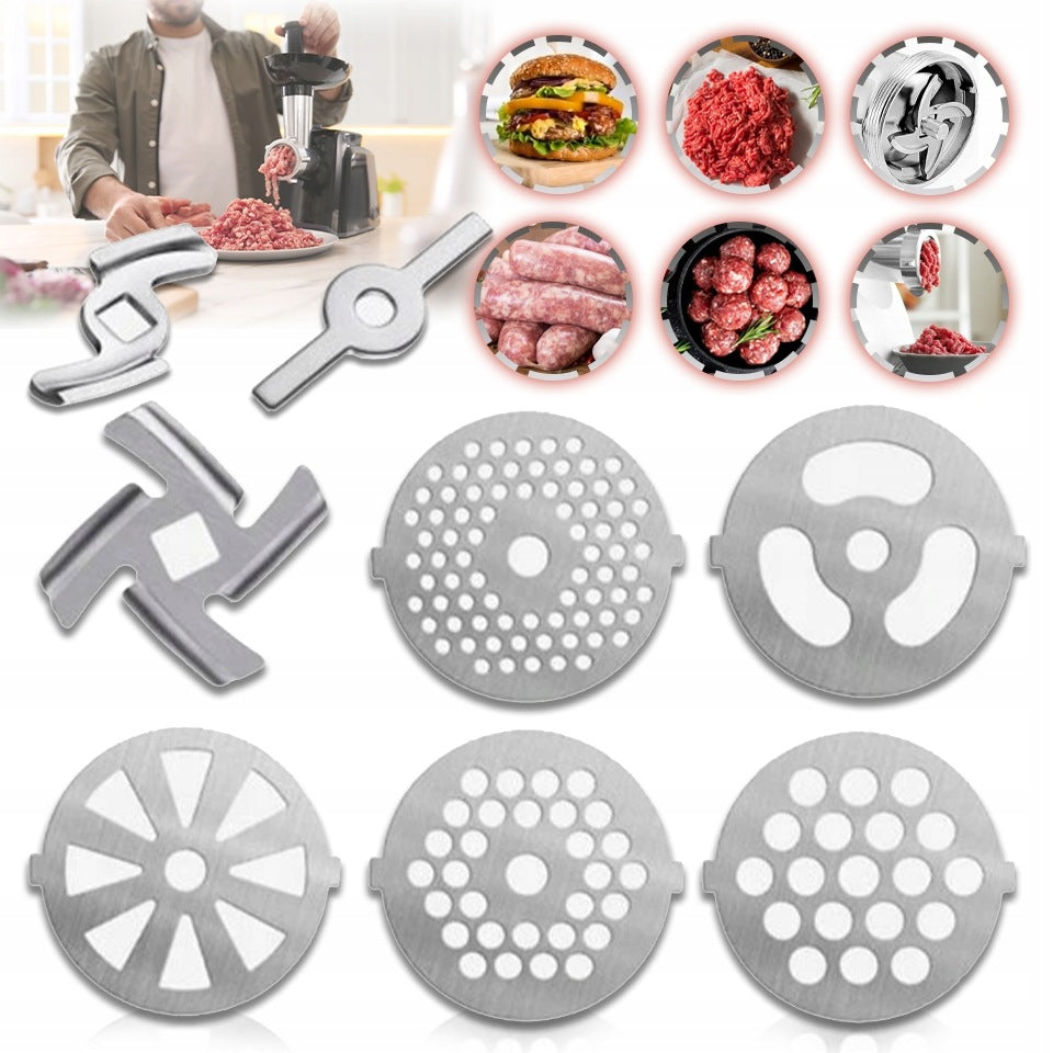 8PCS DURABLE MEAT GRINDER DISCS WITH HOLES
