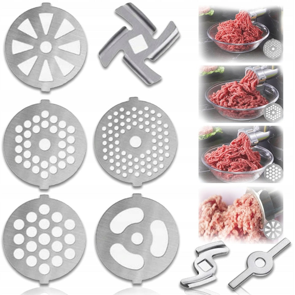8Pcs Meat Grinding Blades, Grinding Machine Discs for CUTTING BLADE ACCESSORIES